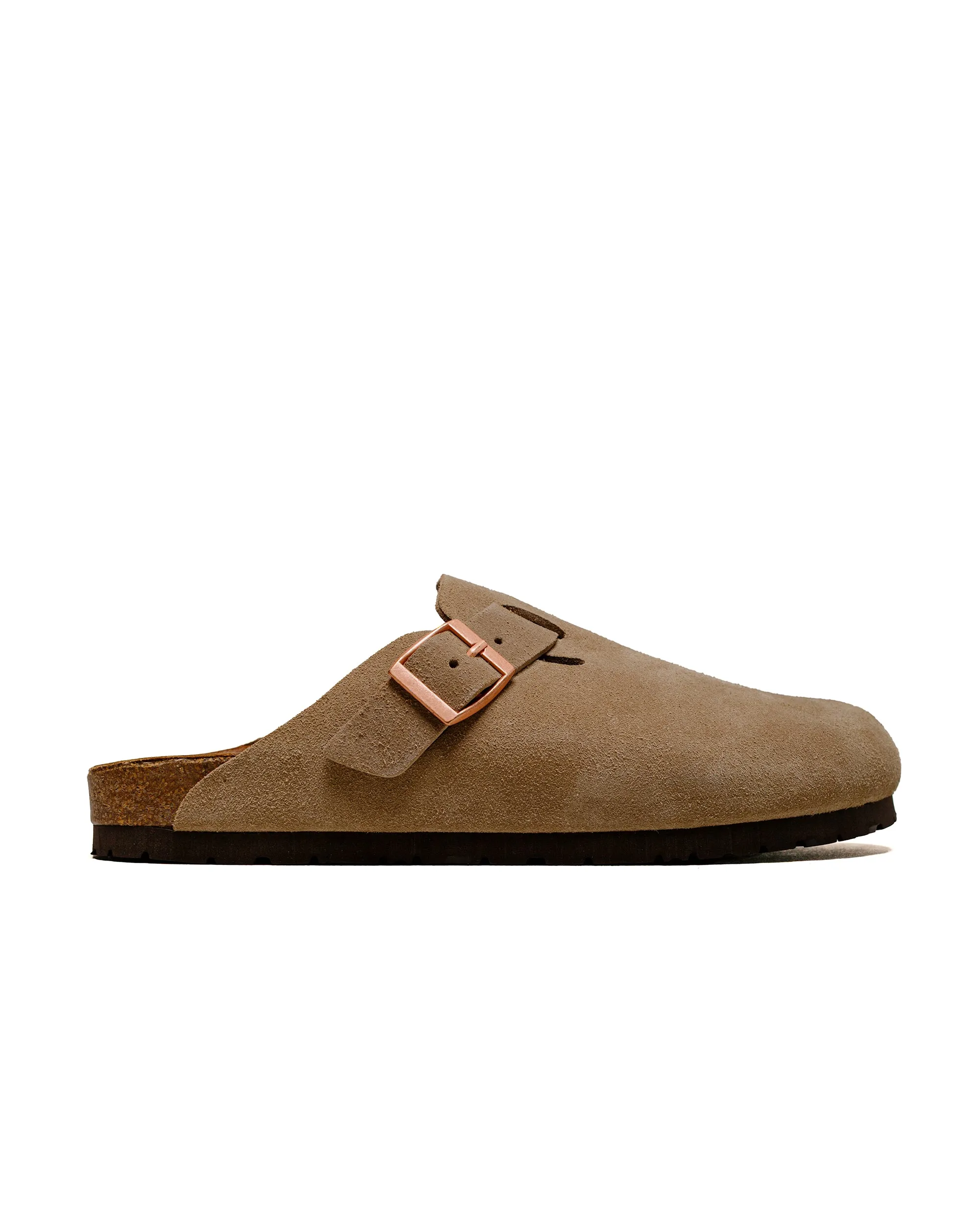The Real McCoy's MA23012 Leather Foot-Support Clogs Taupe most sporty Iconic lining