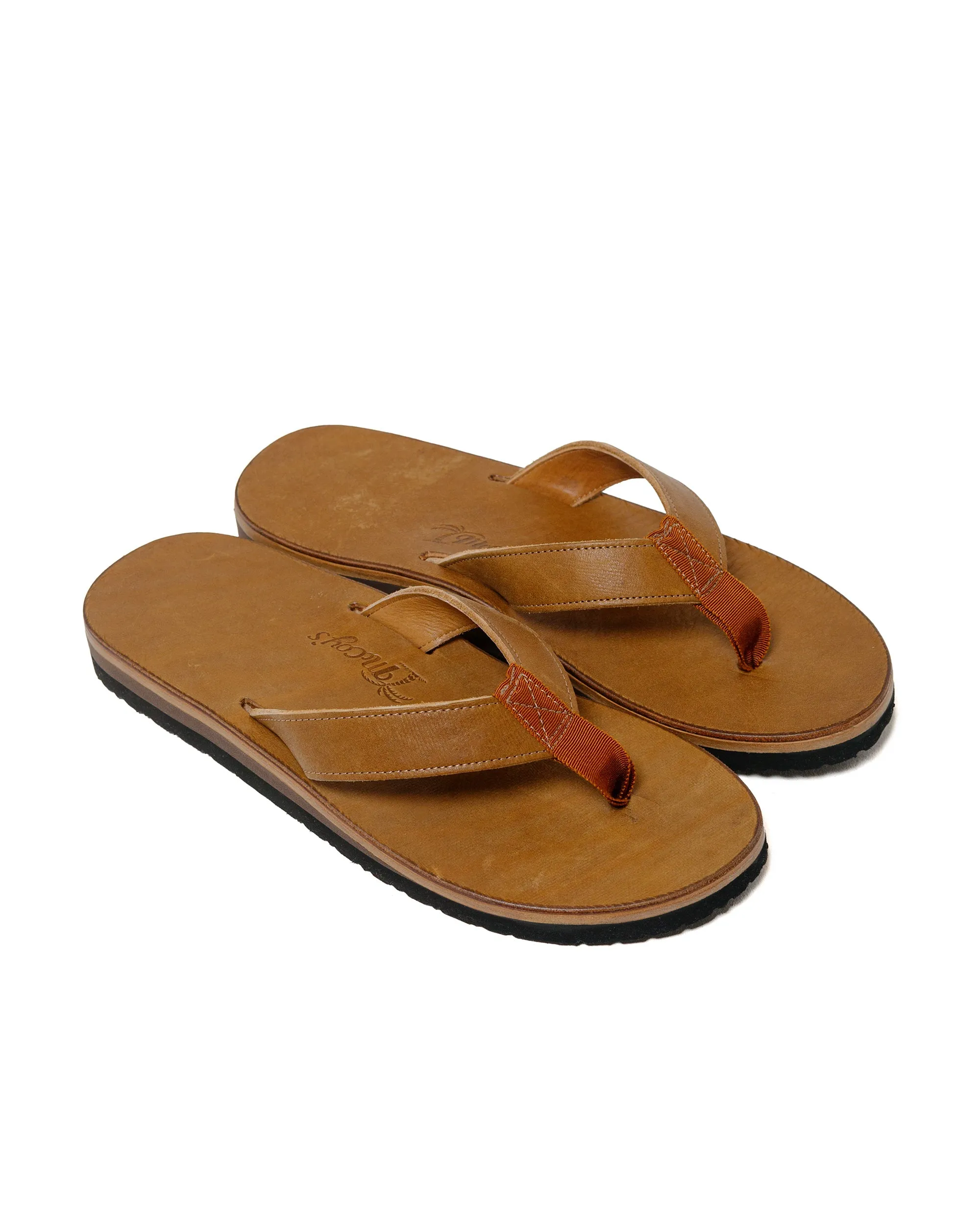 The Real McCoy's MA24011 Leather Arched Sandal Raw Sienna casual user Easy performance