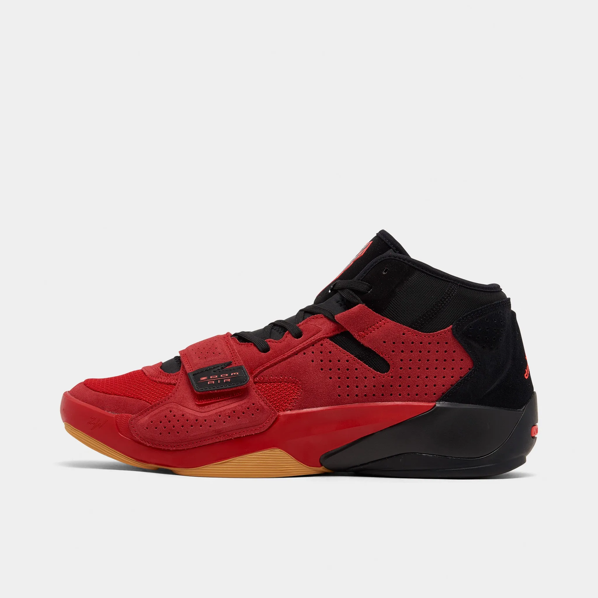 Jordan Zion 2 University Red / Black - Bright Crimson Microfiber Reinforcement