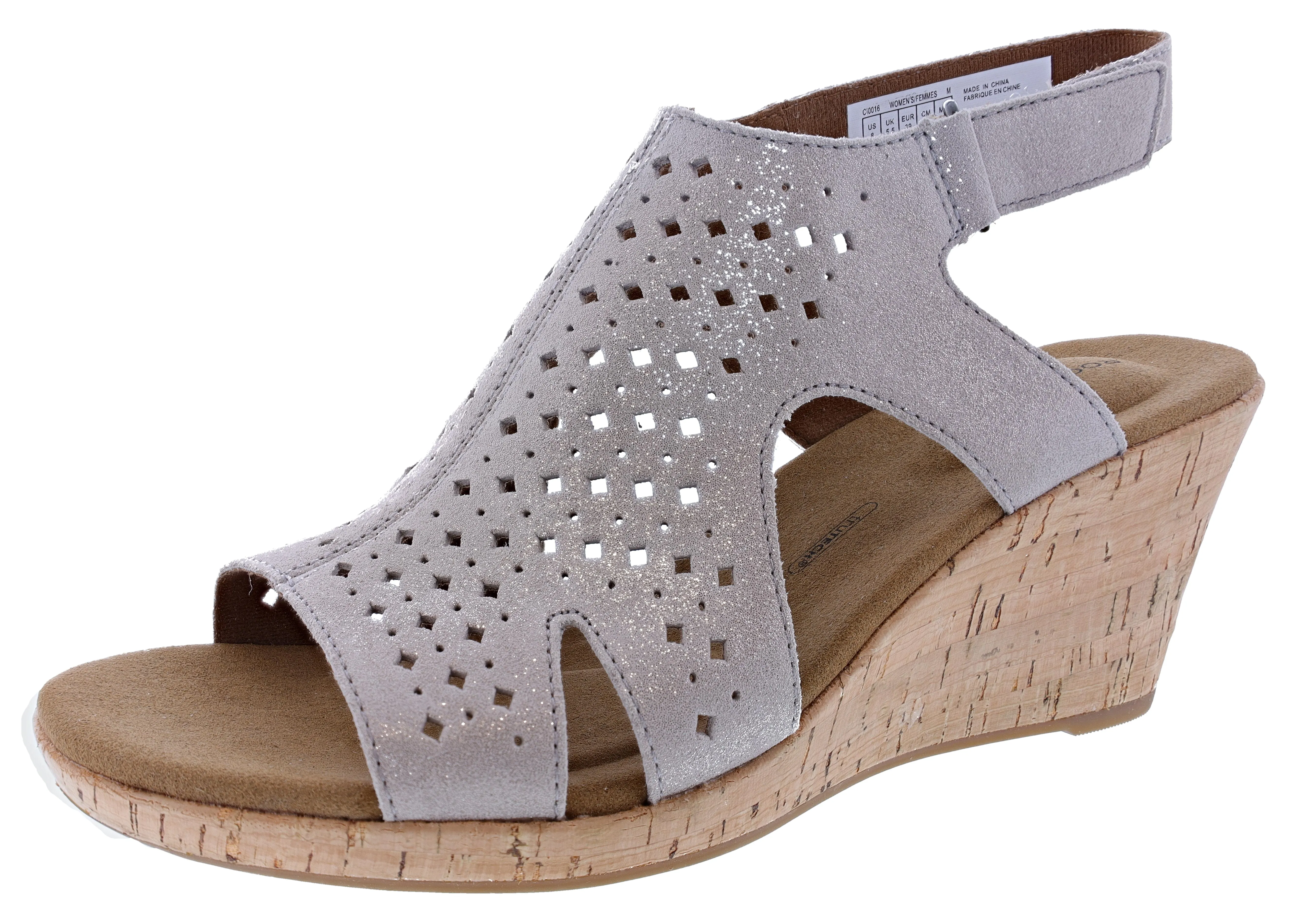 Rockport Women's Briah Hood Sling Wedge Breathable Lining