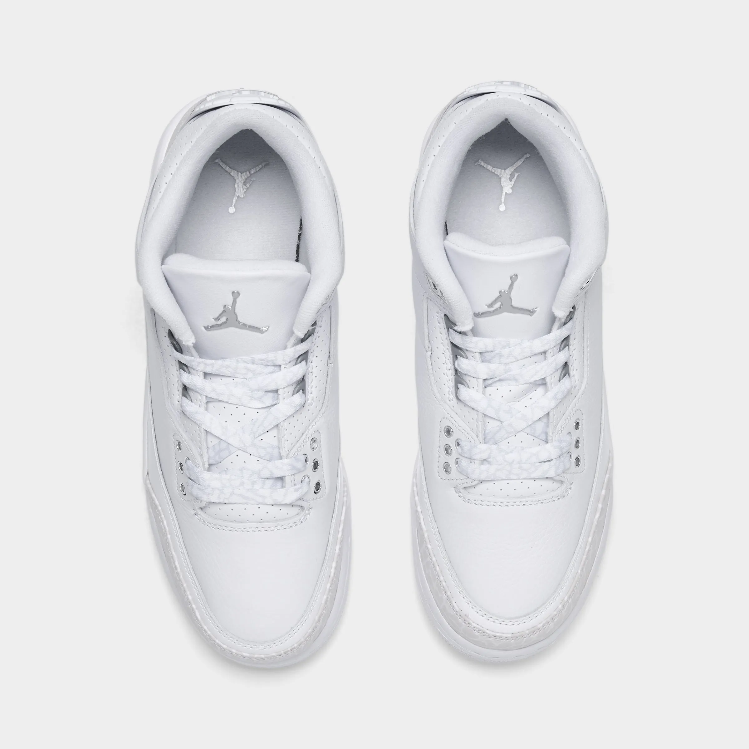 Jordan 3 Retro GS White / Metallic Silver - White LightweightFabric street