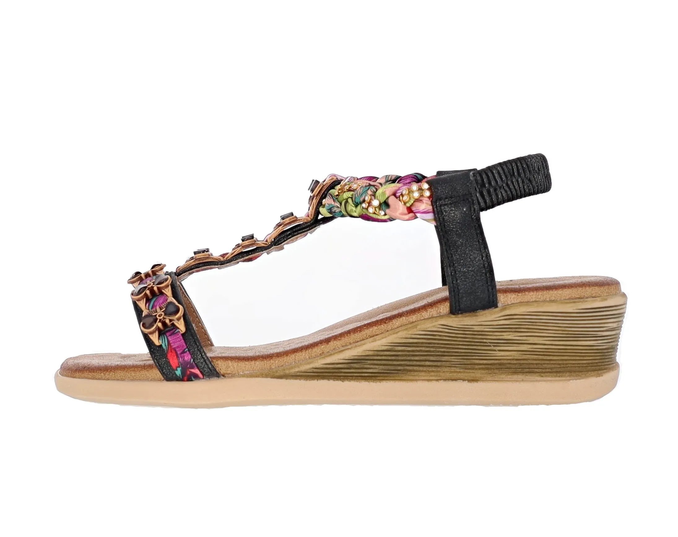 walking shoes Patrizia Women's Zuri T-Strap Slide Sandals