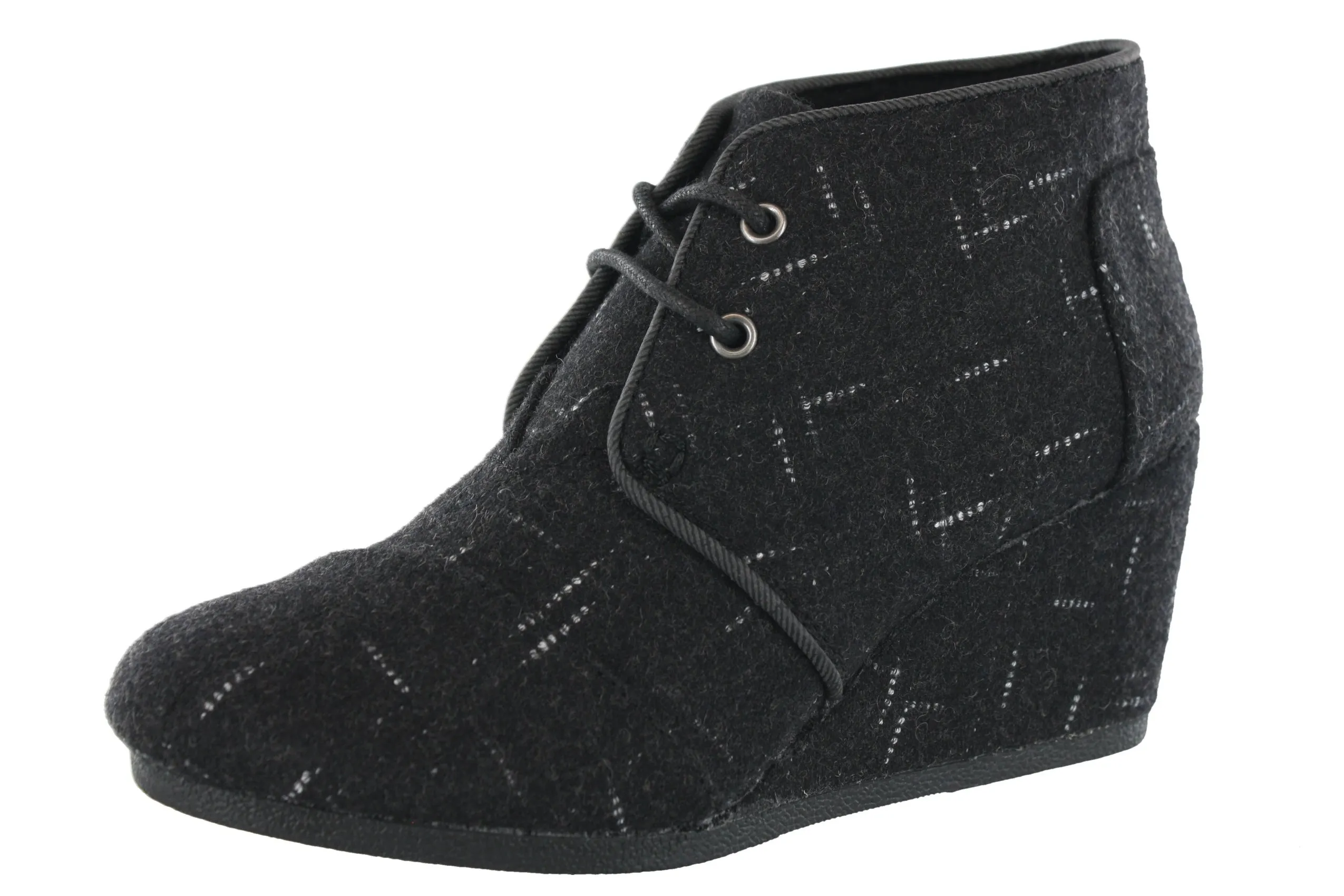Toms Women Desert Wedge Lace Up Booties Heel shoes Classic Dress Shoes