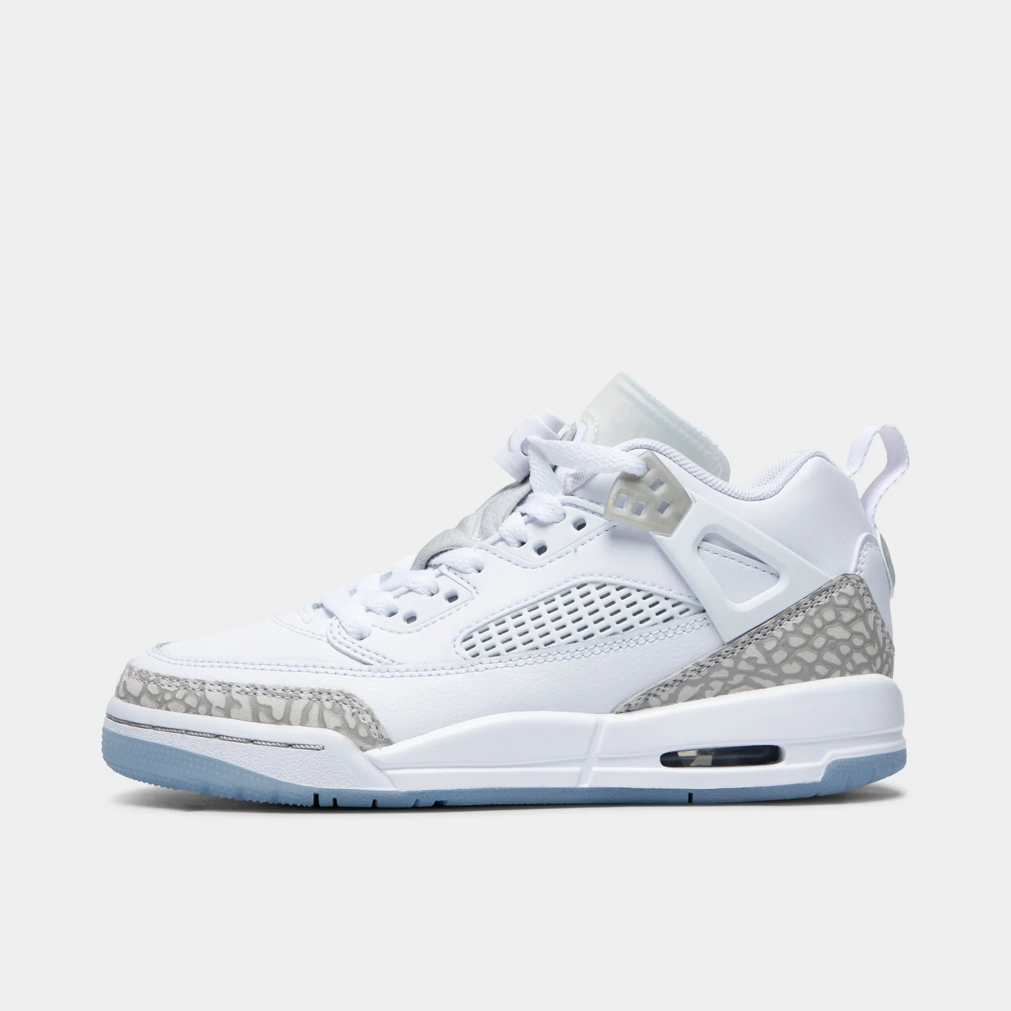 Comfortable Soles Jordan Spizike Low GS White / Neutral Grey - Metallic Silver