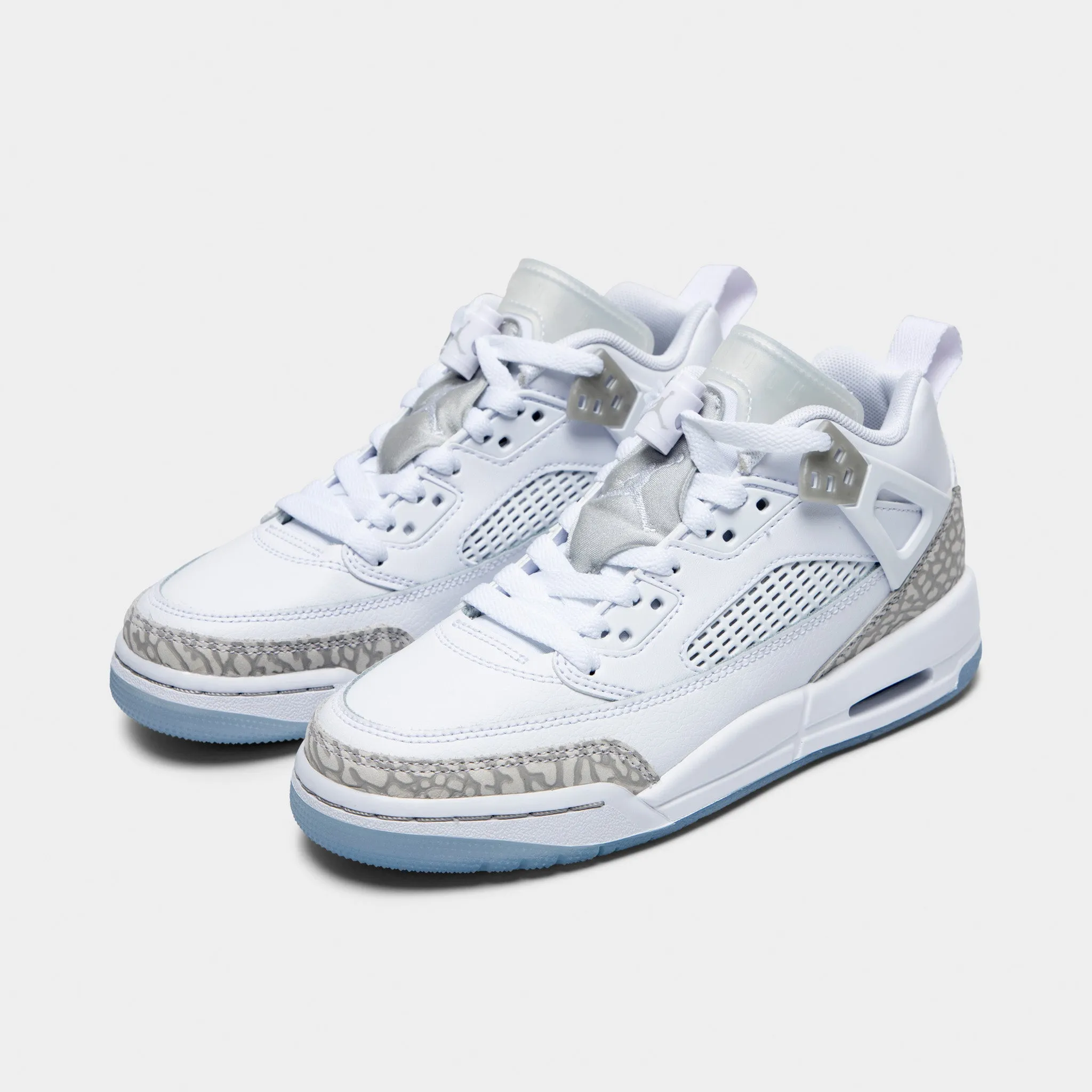 Jordan Spizike Low GS White / Neutral Grey - Metallic Silver Pro Traction Long Lasting Cushioning