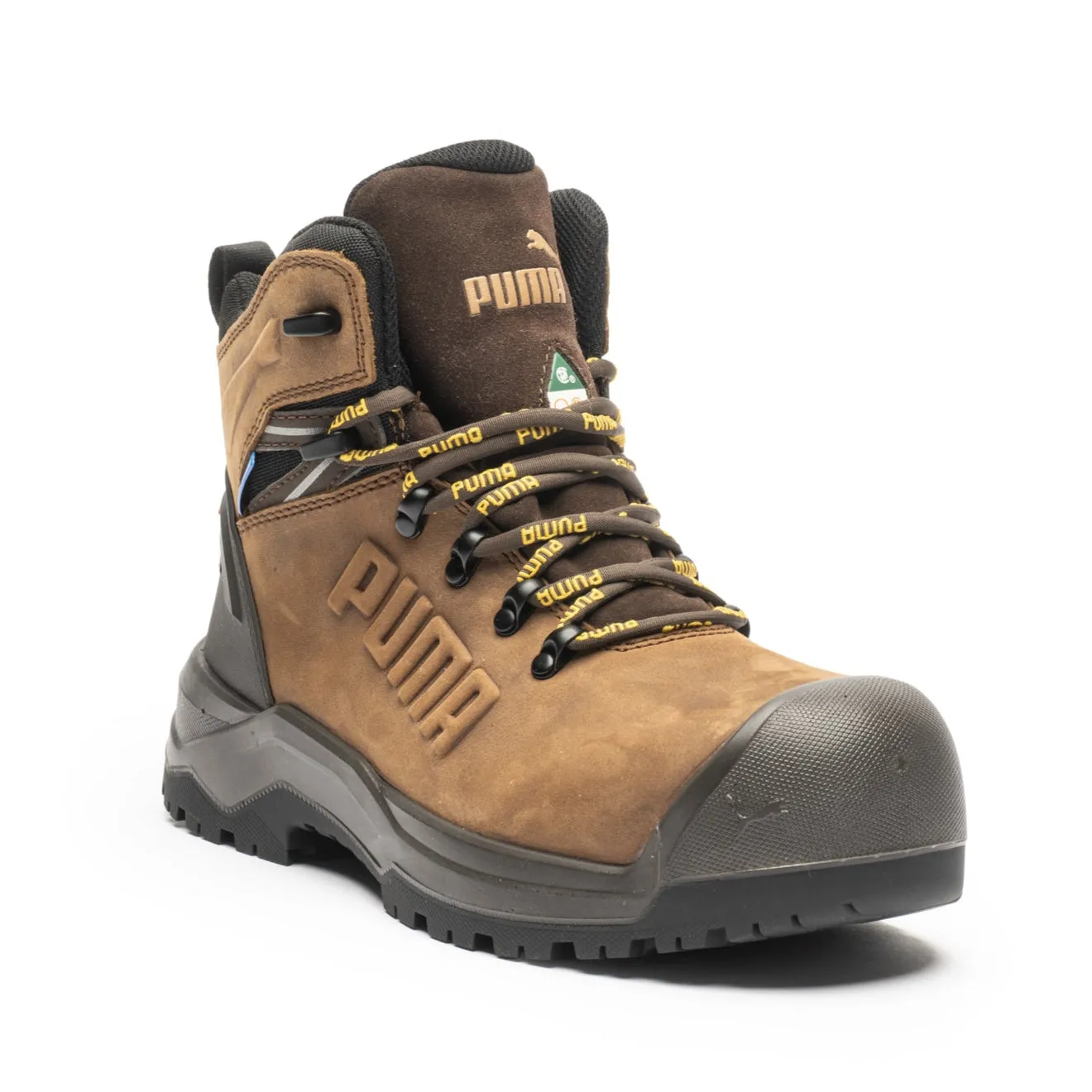 Outdoor Climb Puma Iron Brown Men's 6" Waterproof Composite Toe Work Boots