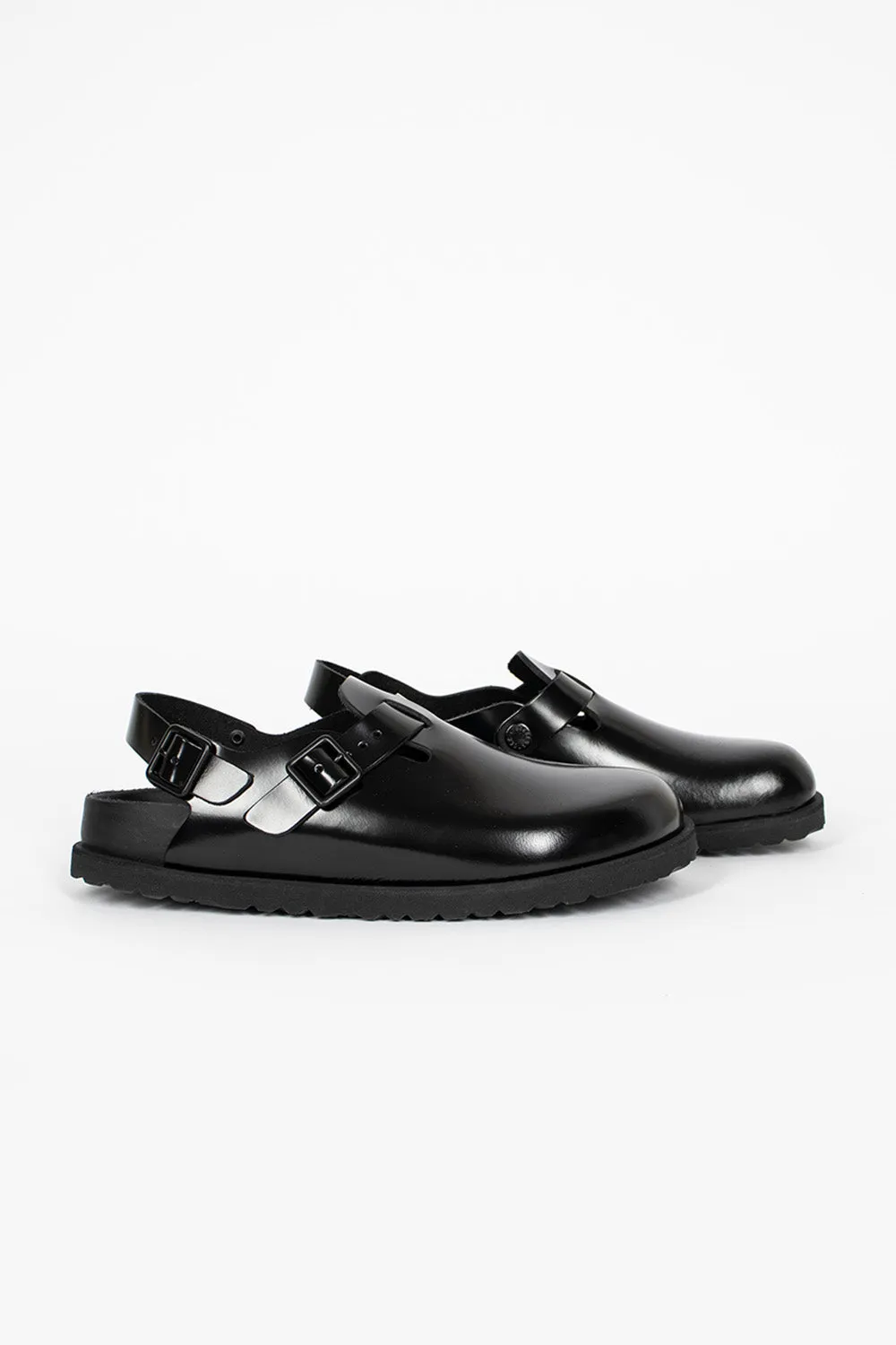 Tokio Leather Sandal Black Sleek Shape Anti Odor Stylish Explorer