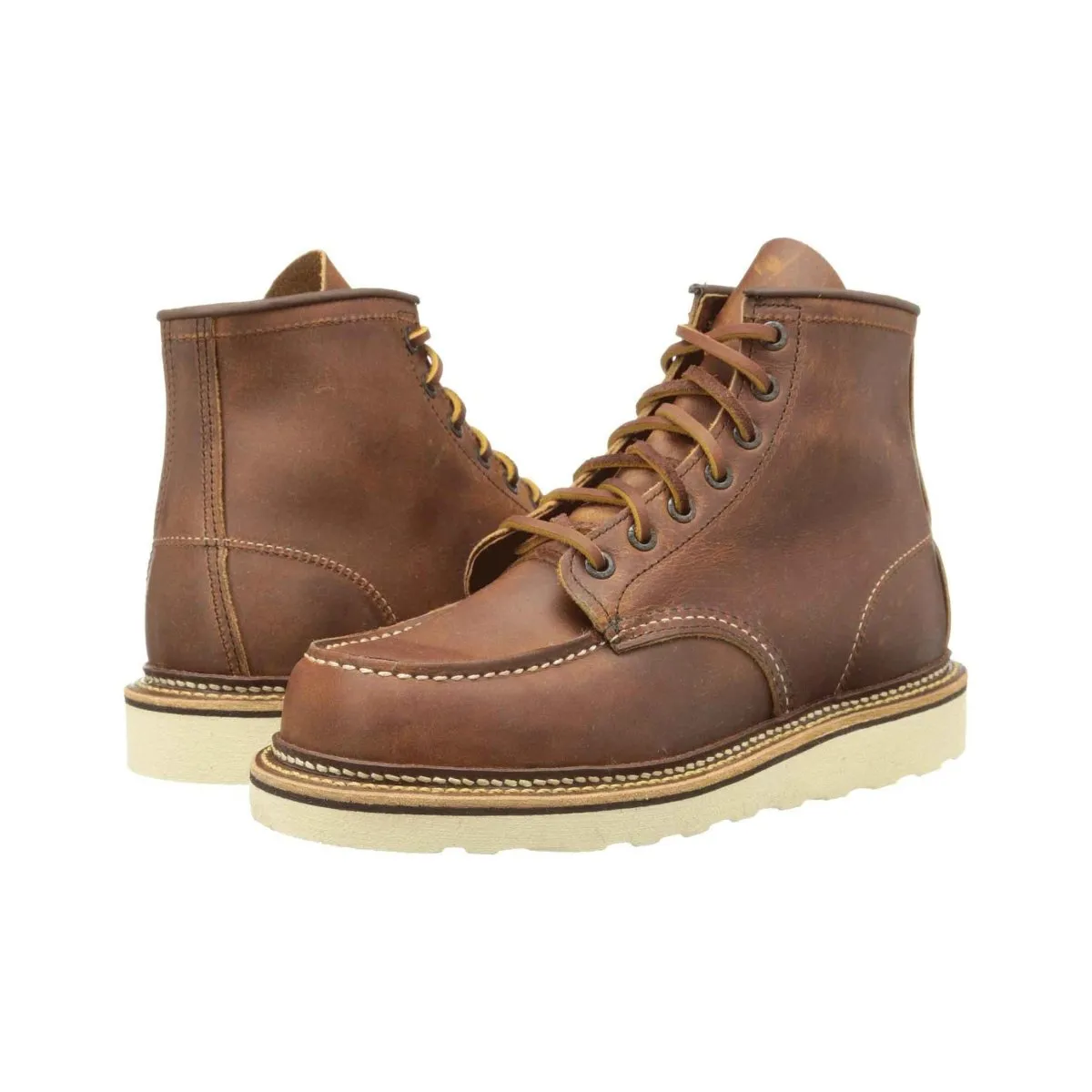 Anti Odor Outdoor Explorer Red Wing Men's 6-Inch Classic Moc 1907 Copper Rough & Tough
