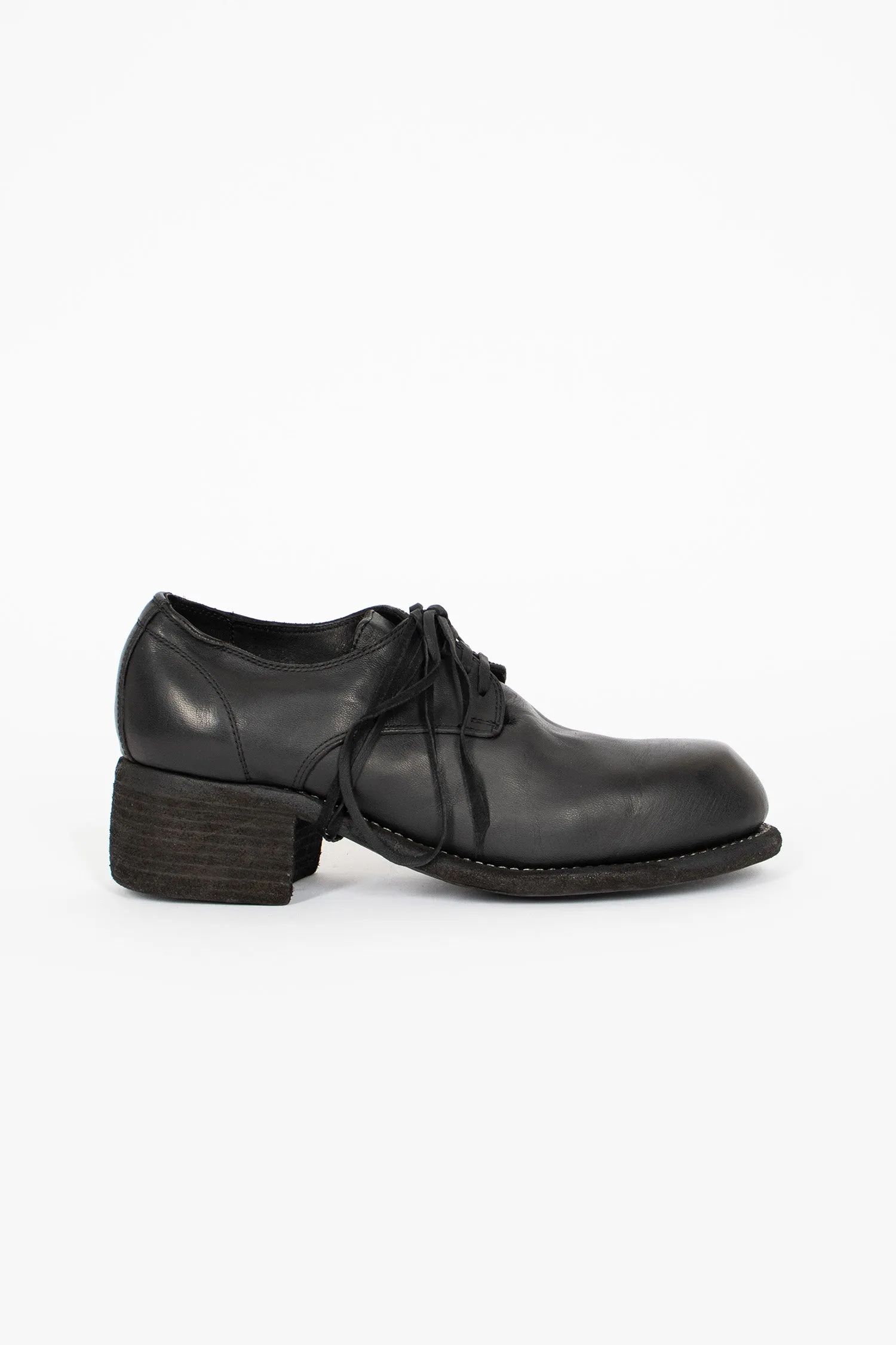 Quick Access Memory Foam NB02 Chunky Heel Derby BLKT