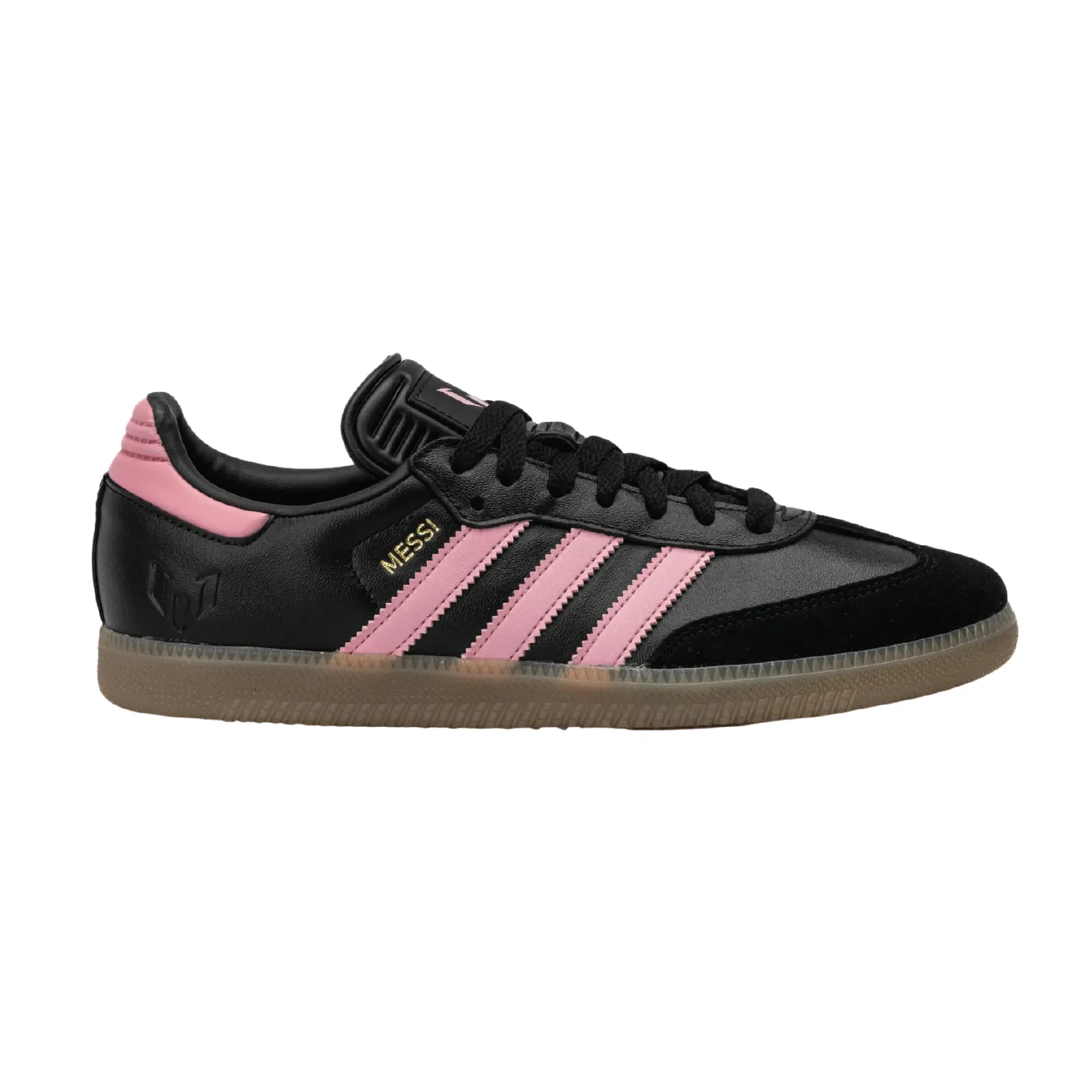 Step Trend Night Run Adidas Samba 'Messi Black Gold Metallic' Men's Shoes