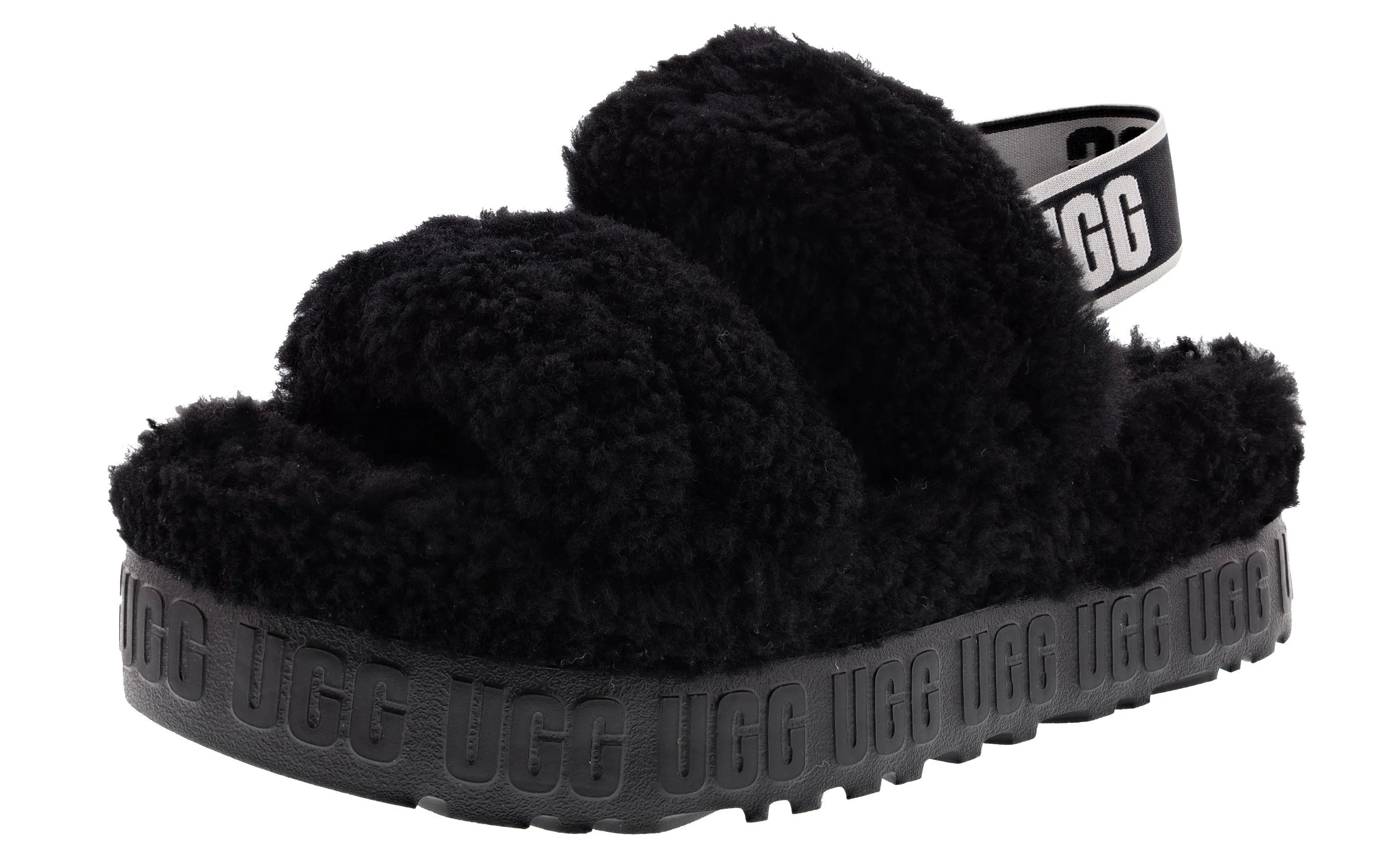 Shock Resistance UGG Oh Fluffita Womens Platform Slingback Slippers