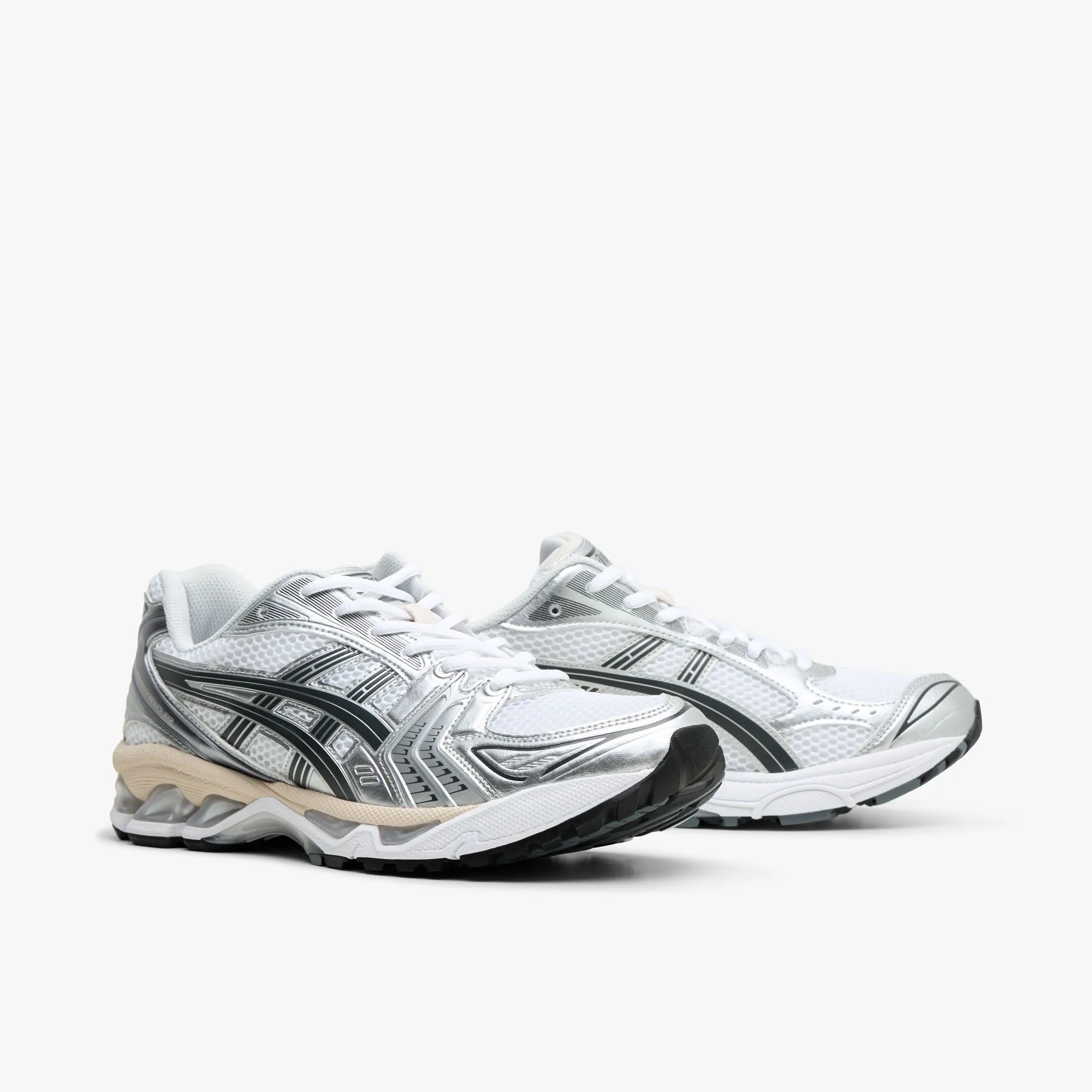 ASICS GEL-Kayano 14 Silver / Black - Cream Wet Surface Running indoor sports lover