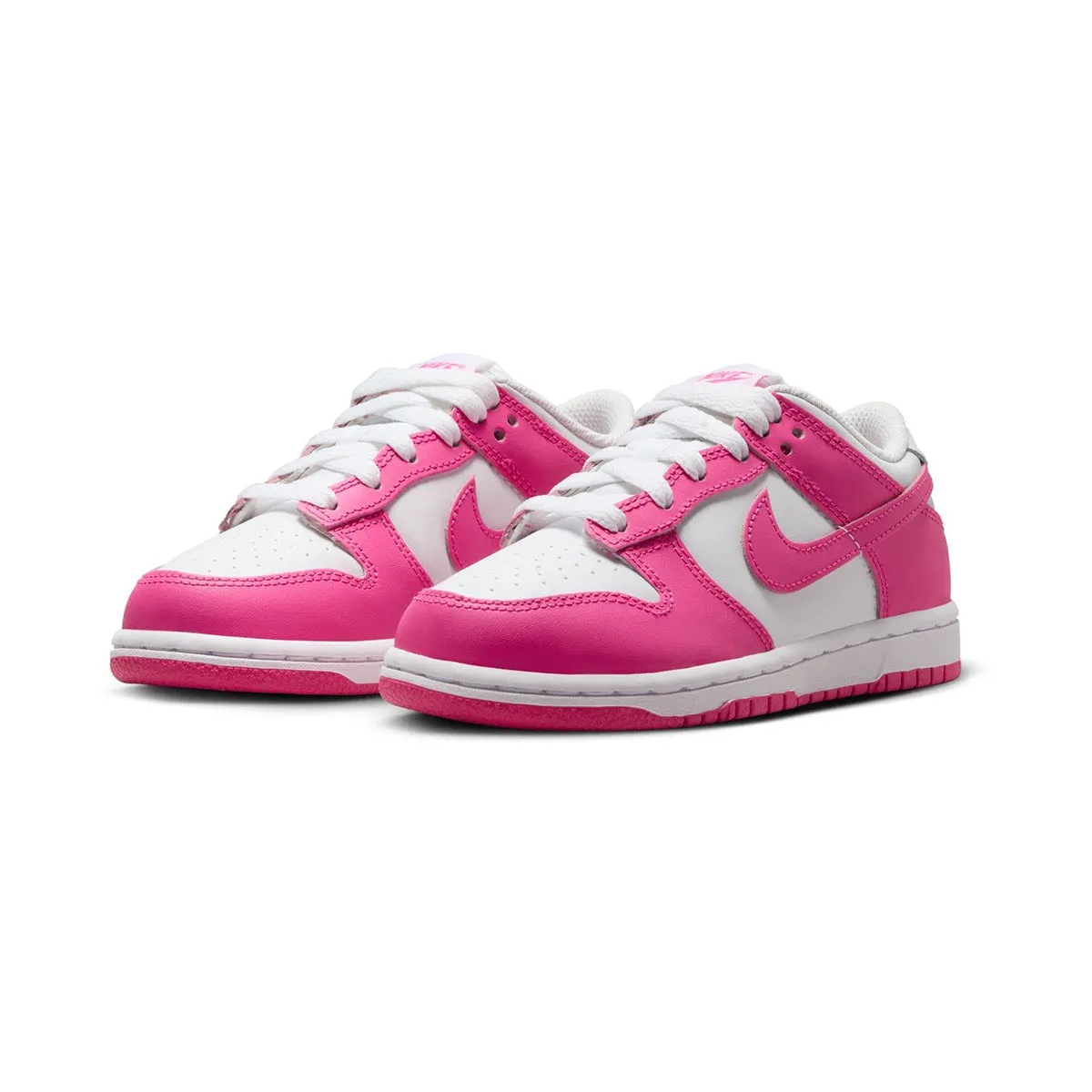 Breathable Soft Nike Dunk Low 'Laser Fuchsia' Little Kids' Shoes