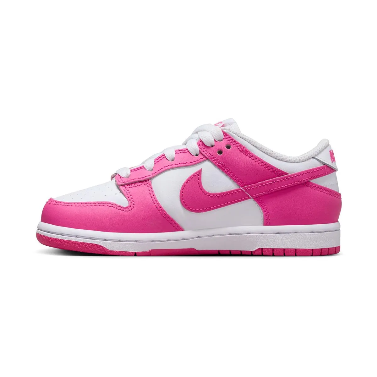 Surf Step Nike Dunk Low 'Laser Fuchsia' Little Kids' Shoes