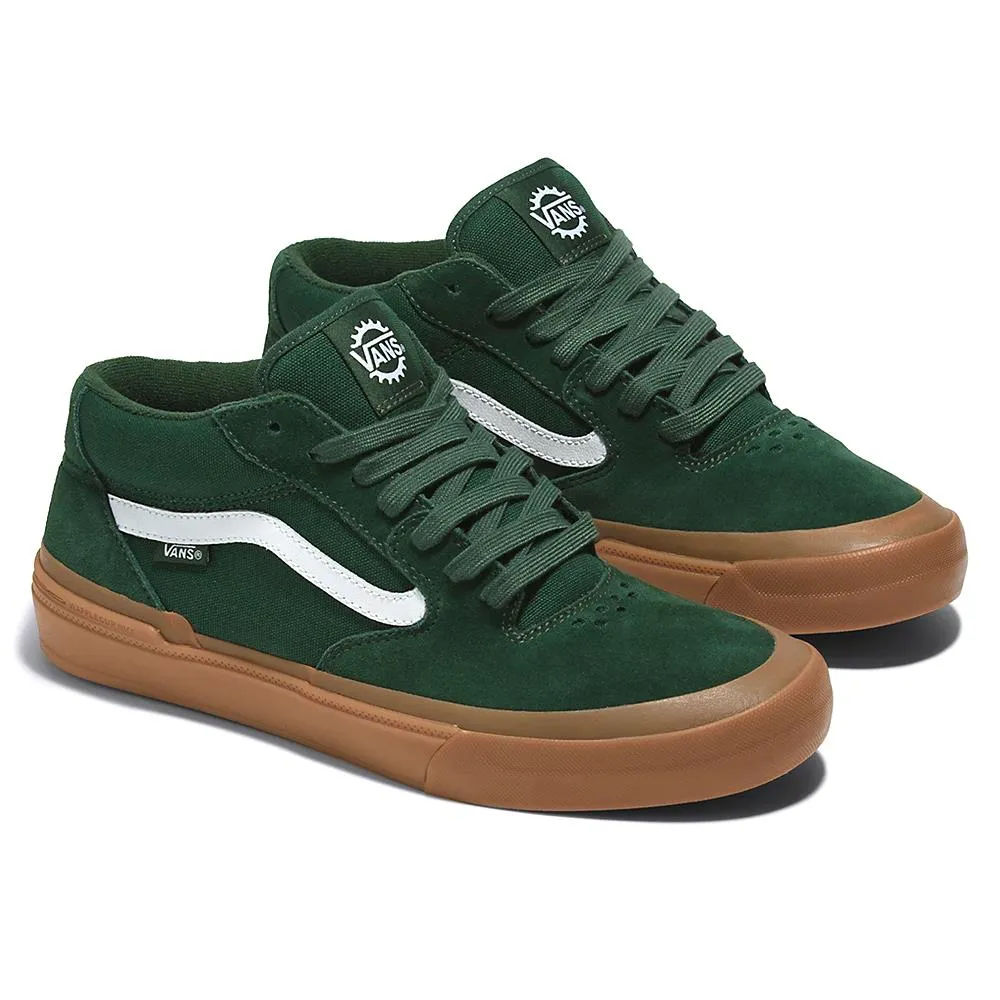 Slip On Style Padded Heel Vans BMX Style 114 - Green/Gum