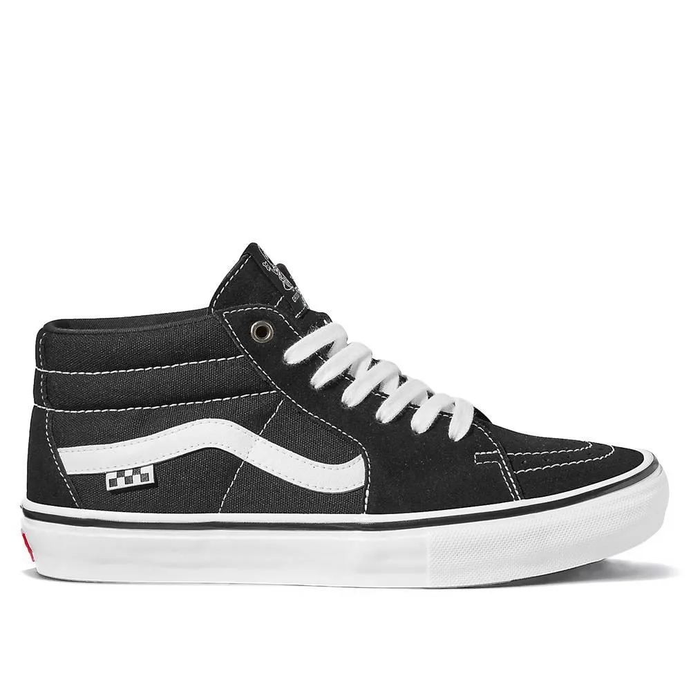 Vans Skate Grosso Mid - Black/White Smooth ride