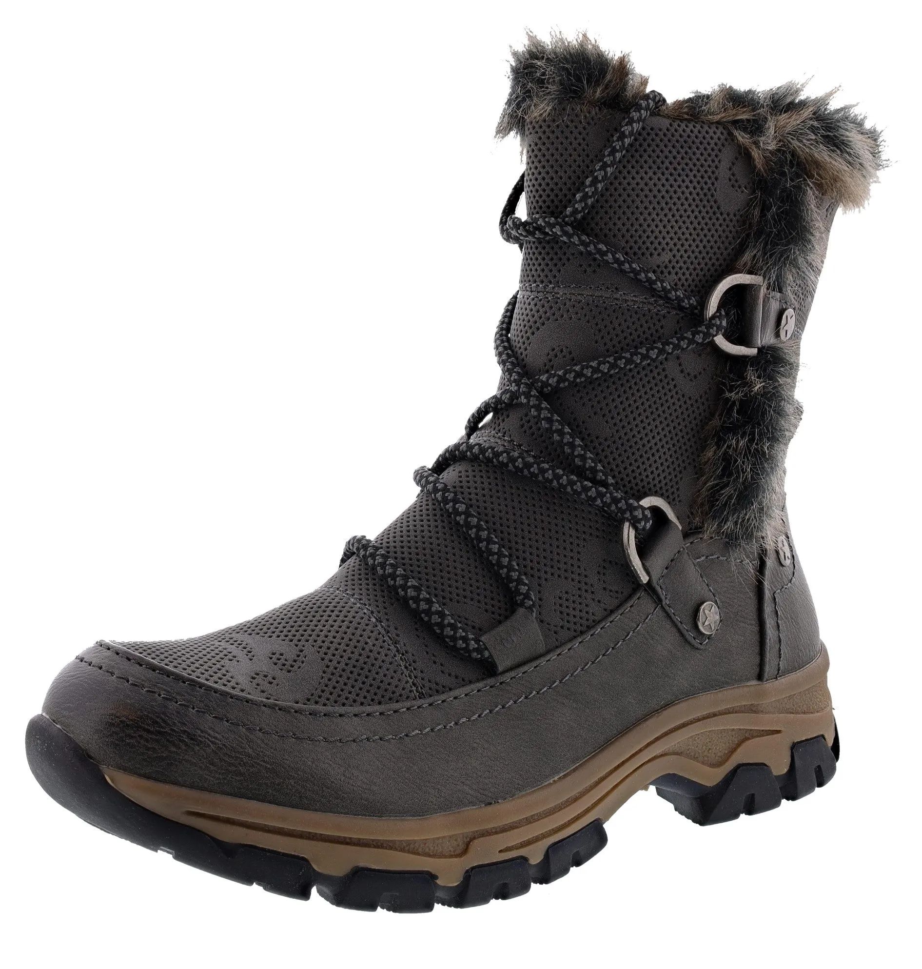 Patrizia Women's Draisen Pull-On Ankle Booties for neighborhood walks Snow