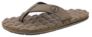 slim fit Quick Match Volcom Men's Recliner Flip Flops