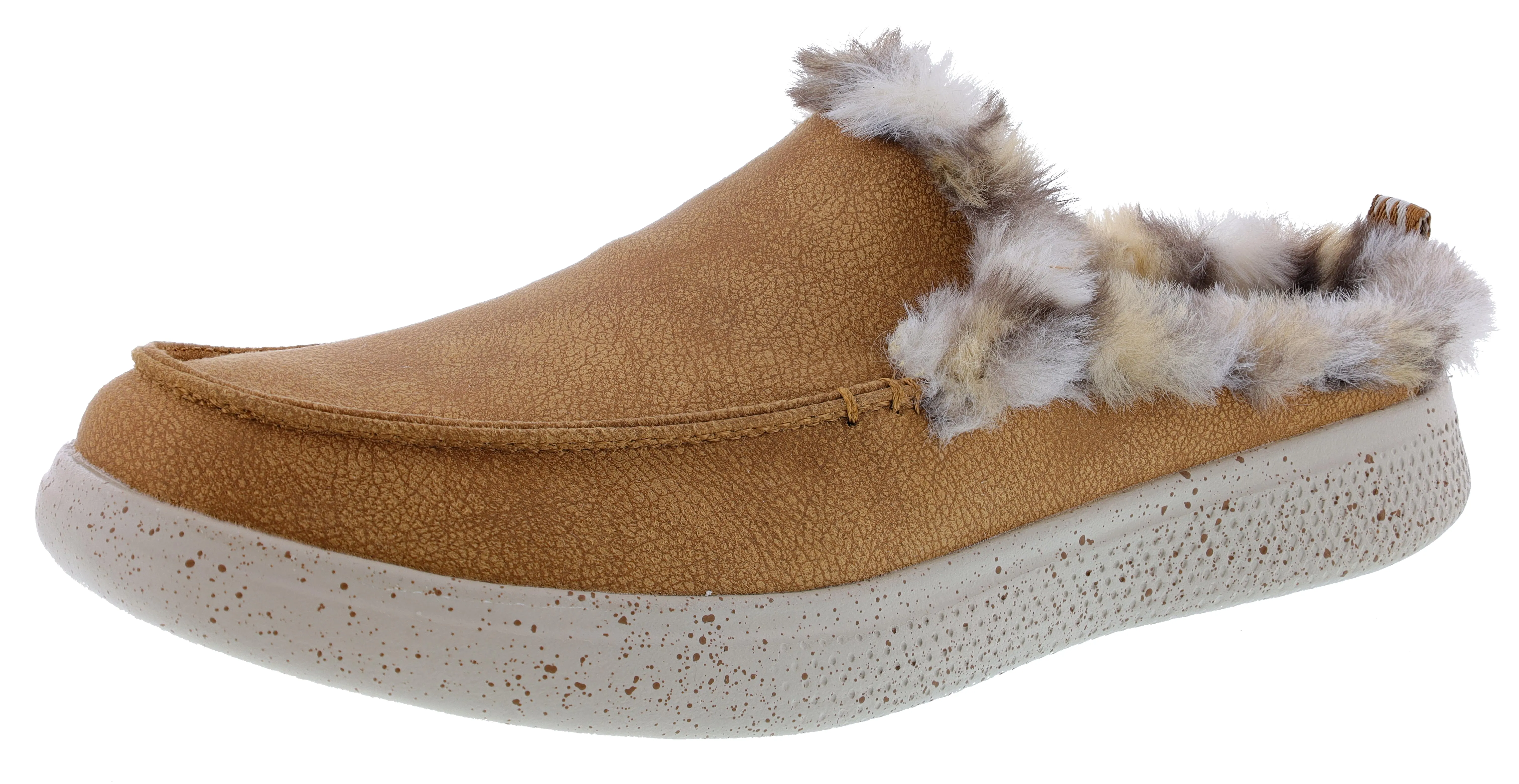 upcycled materials Skechers Women's Bobs Skipper Wild Tiger Memory Foam Slip On Slippers