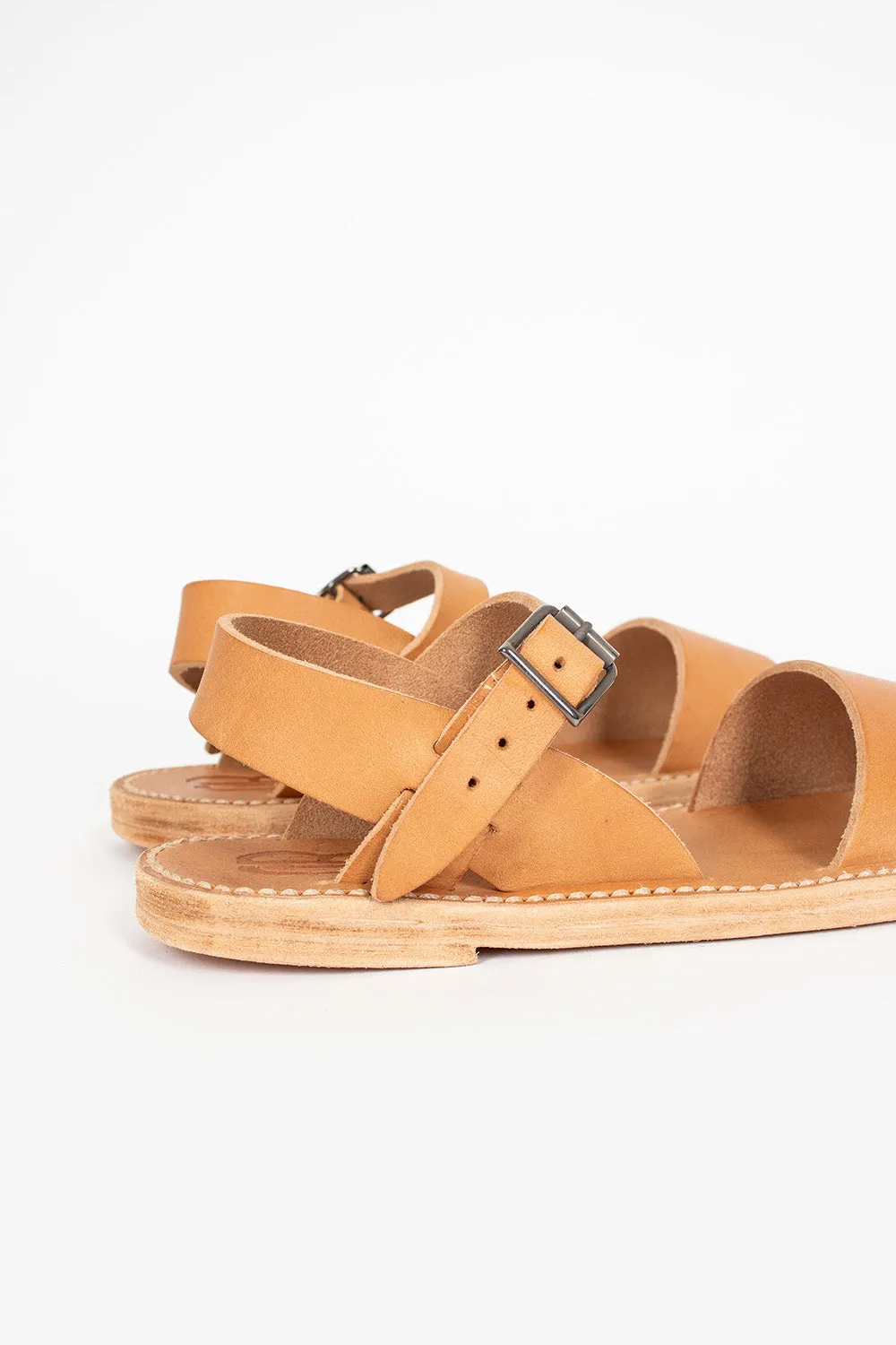 Mud Resistant Hiking Trails Elasticated Renato 1909 Sandal Natural