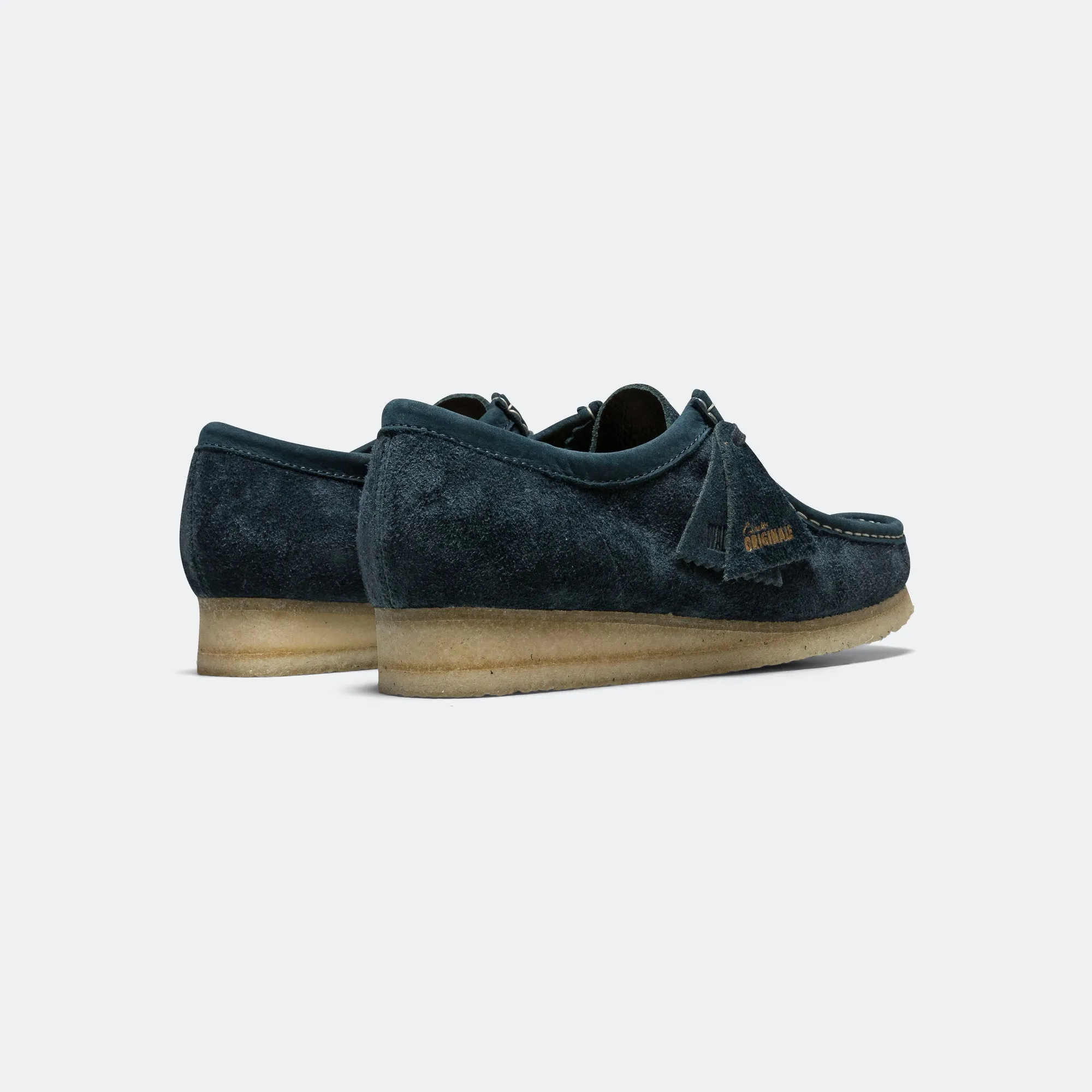 Wallabee - Navy/Teal Suede Elastic