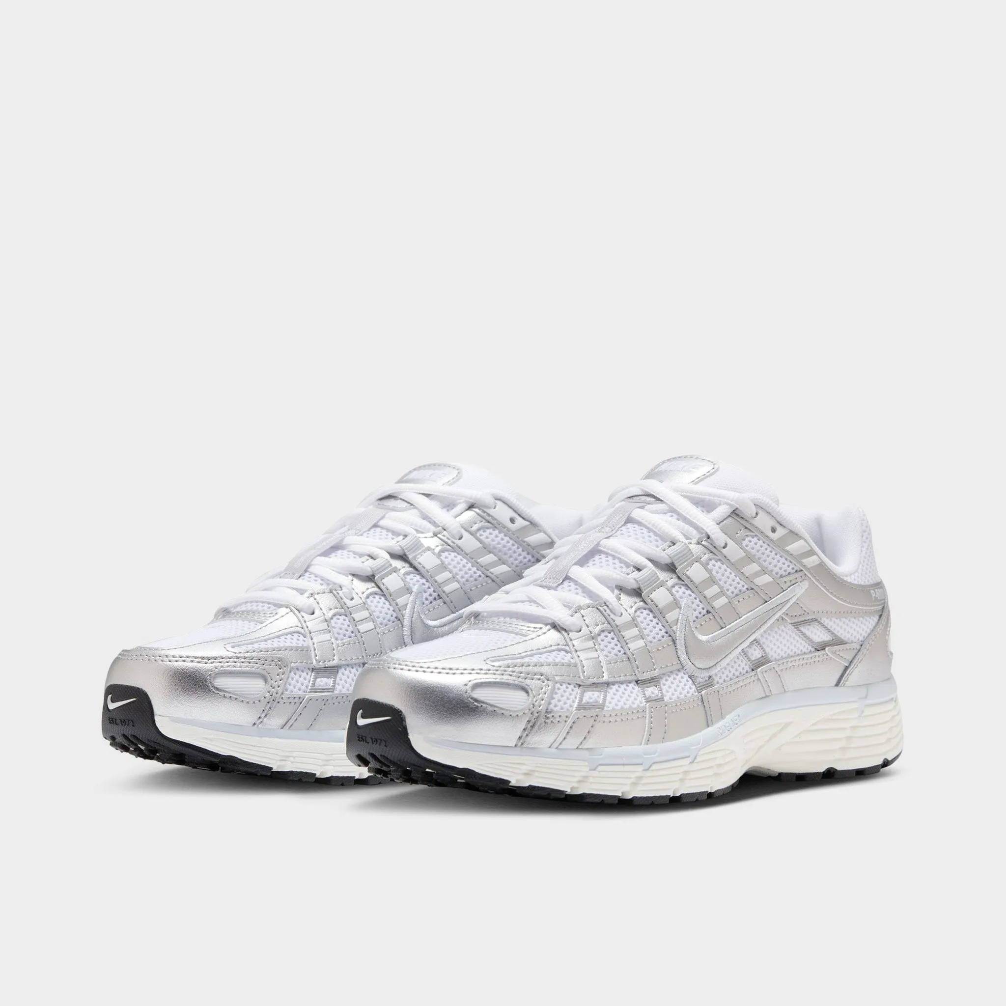 mental health benefits Nike Women's P-6000 White / Metallic Silver - Blue Tint