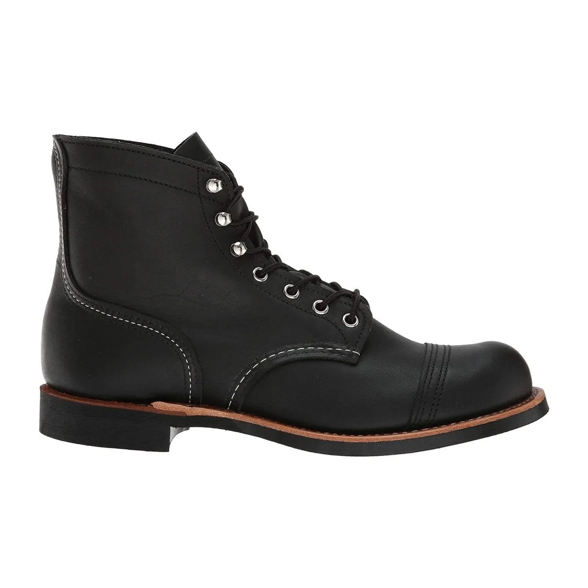 Red Wing Men's Iron Ranger 8084 Black Adventure Driven Comfort Lining Snowy Path