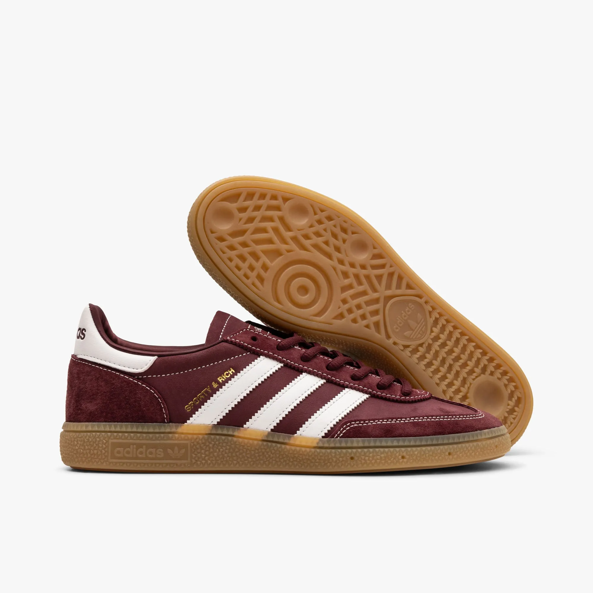 adidas Originals x Sporty & Rich Handball Spezial Shadow Red / Cloud White - Gum Smooth Sole
