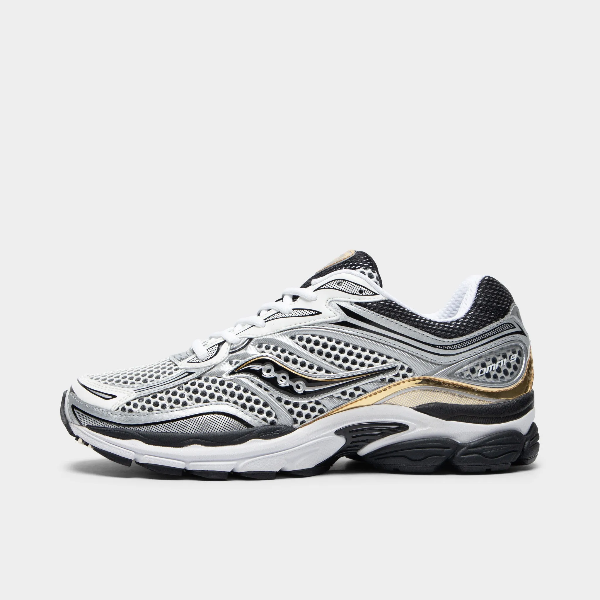 indoor track running shoe employment Saucony ProGrid Omni 9 Silver / Black - Gold