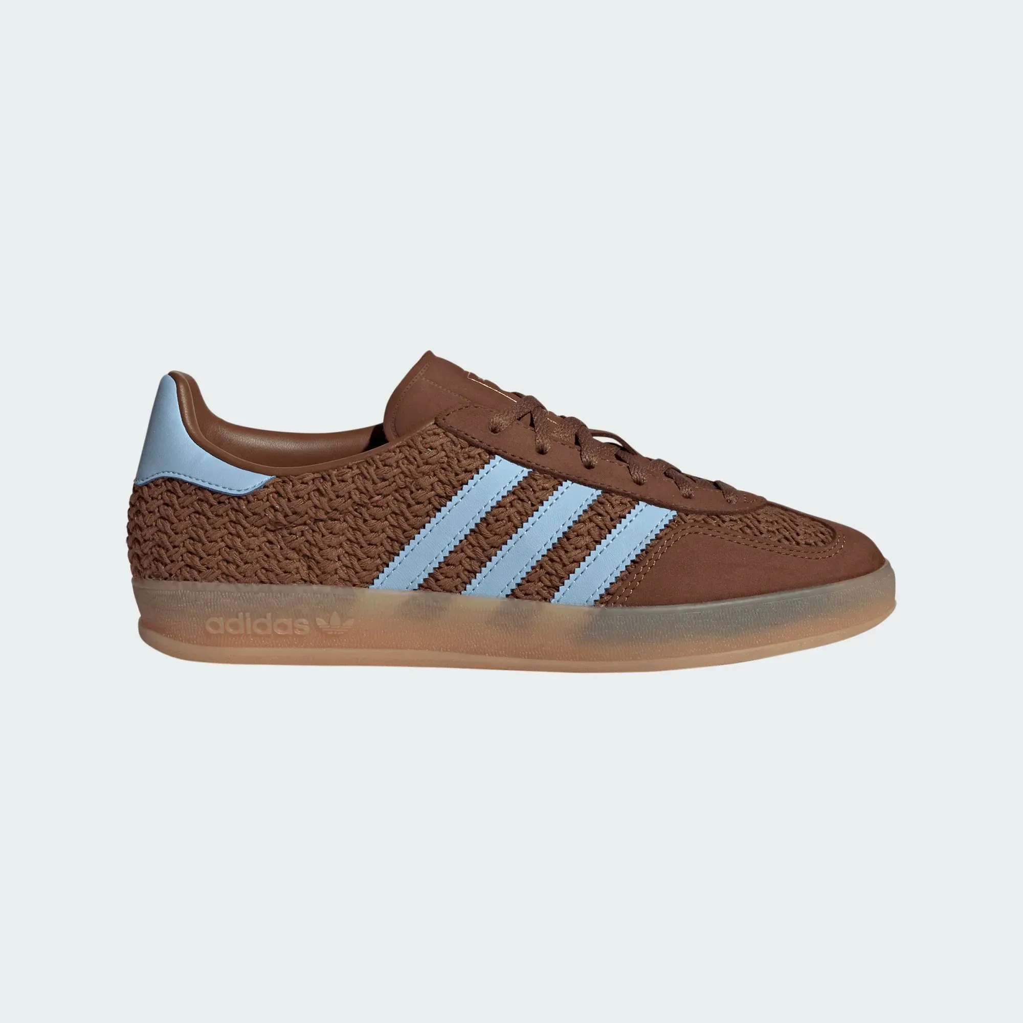 womens adidas gazelle indoor (preloved brown/clear sky) Wedding All-day lining