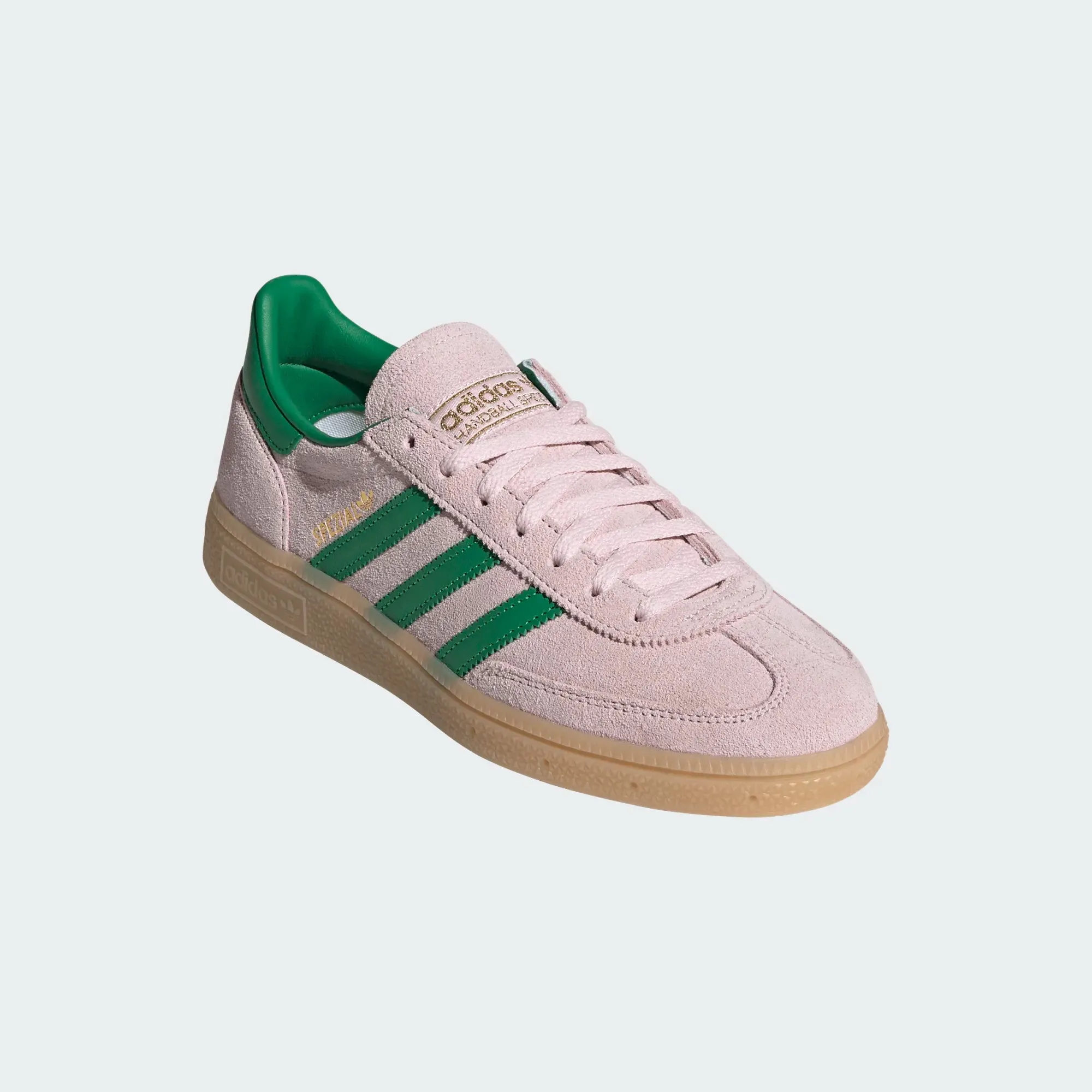 least fashionable Timeless Performance womens adidas handball spezial (clear pink/green)