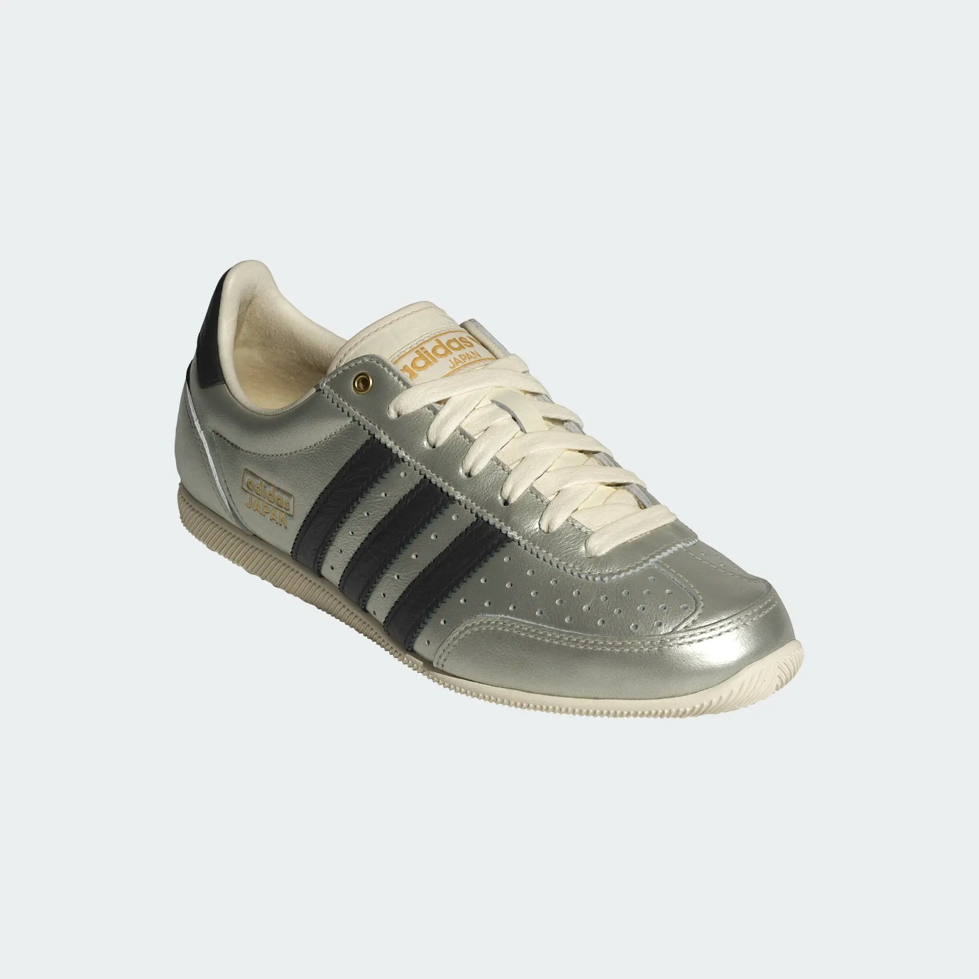 womens adidas japan (silver/core black) White school - goer