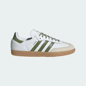 womens adidas samba og (cloud white/tech olive) midsole