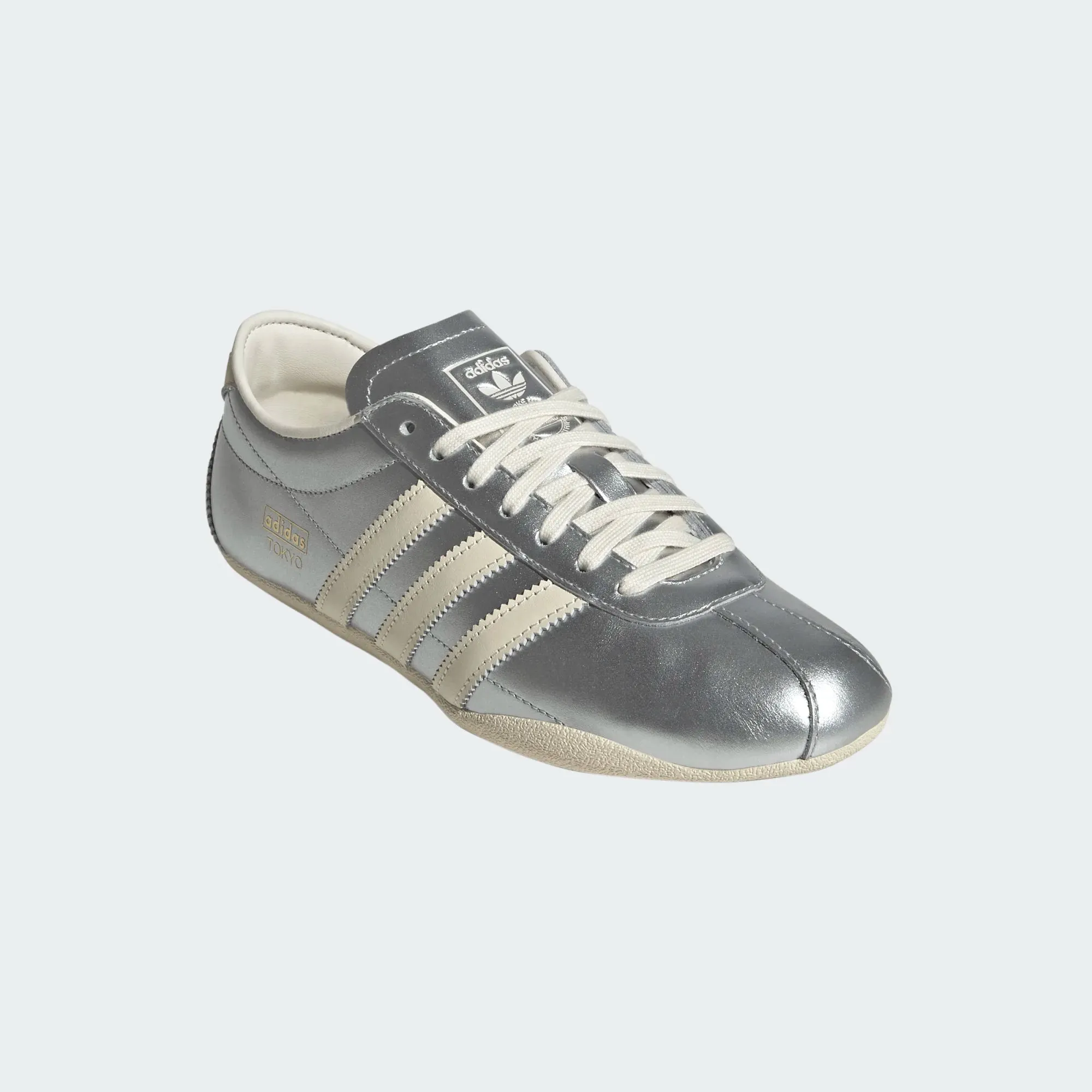 womens adidas tokyo (silver metallic/cream white) most gym