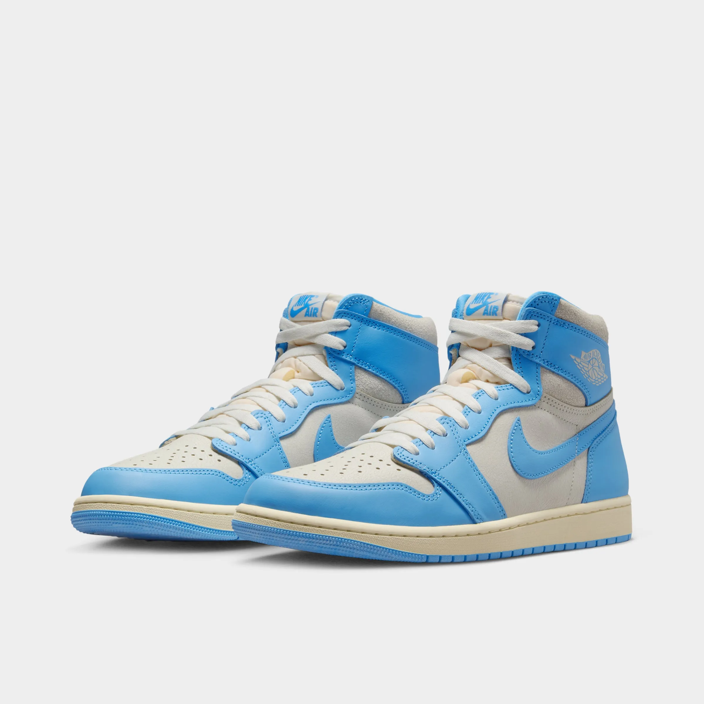Jordan 1 Retro High OG Dark Powder Blue / Sail cushioned collar